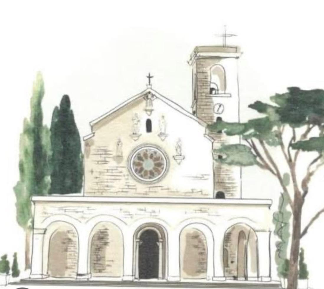 Disegno della Chiesa Santa Maria Regina